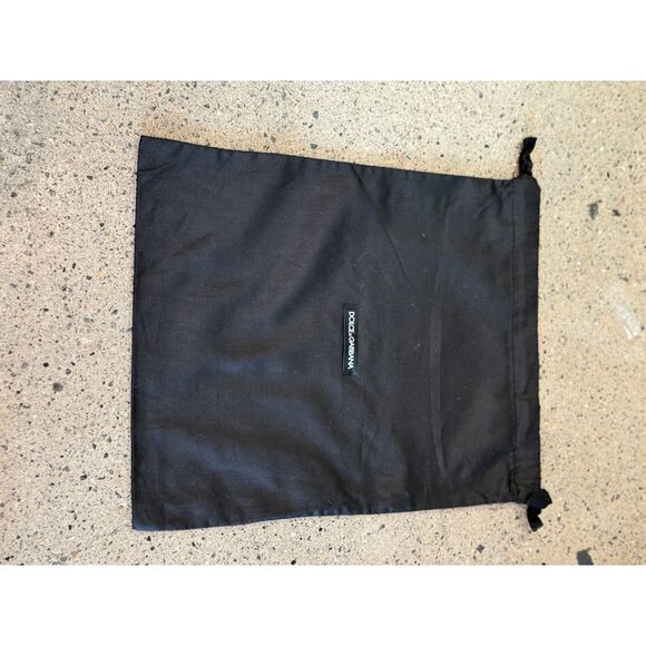 Dolce & Gabbana Black Dust Bag – 14.5x11.5 – Logo Drawstring Pouch - Picture 3 of 9
